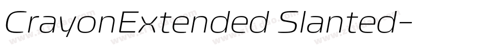 CrayonExtended Slanted字体转换